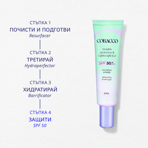 SPF 50+ Neviditeľné Ochranné Sérum